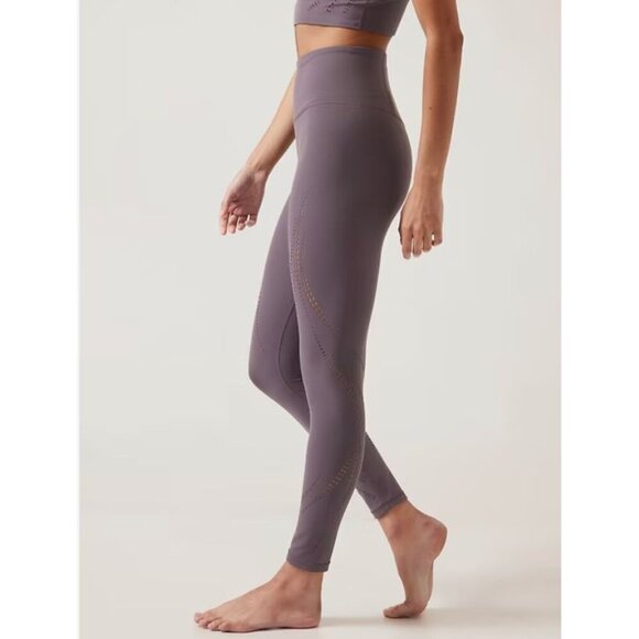 Athleta NWT Elation Lasercut Tight in Violet Dusk Size XS - Picture 1 of 7